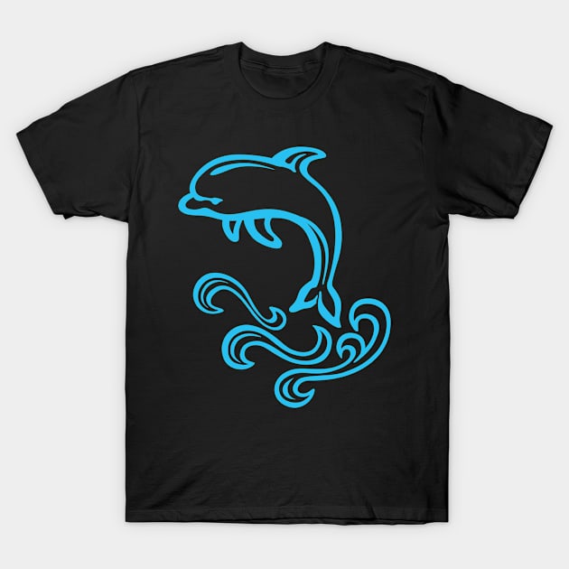 Dolphin Art T-Shirt by ThyShirtProject - Affiliate